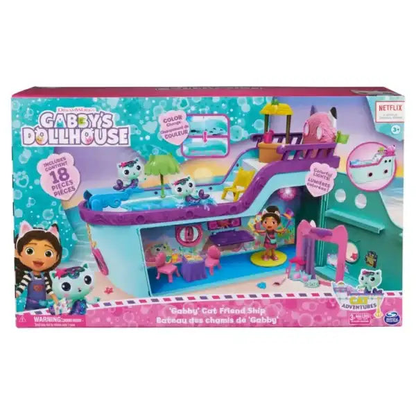 Spin Master-Gabby's Dollhouse Gabby Cat Friend Ship-6066583-Legacy Toys