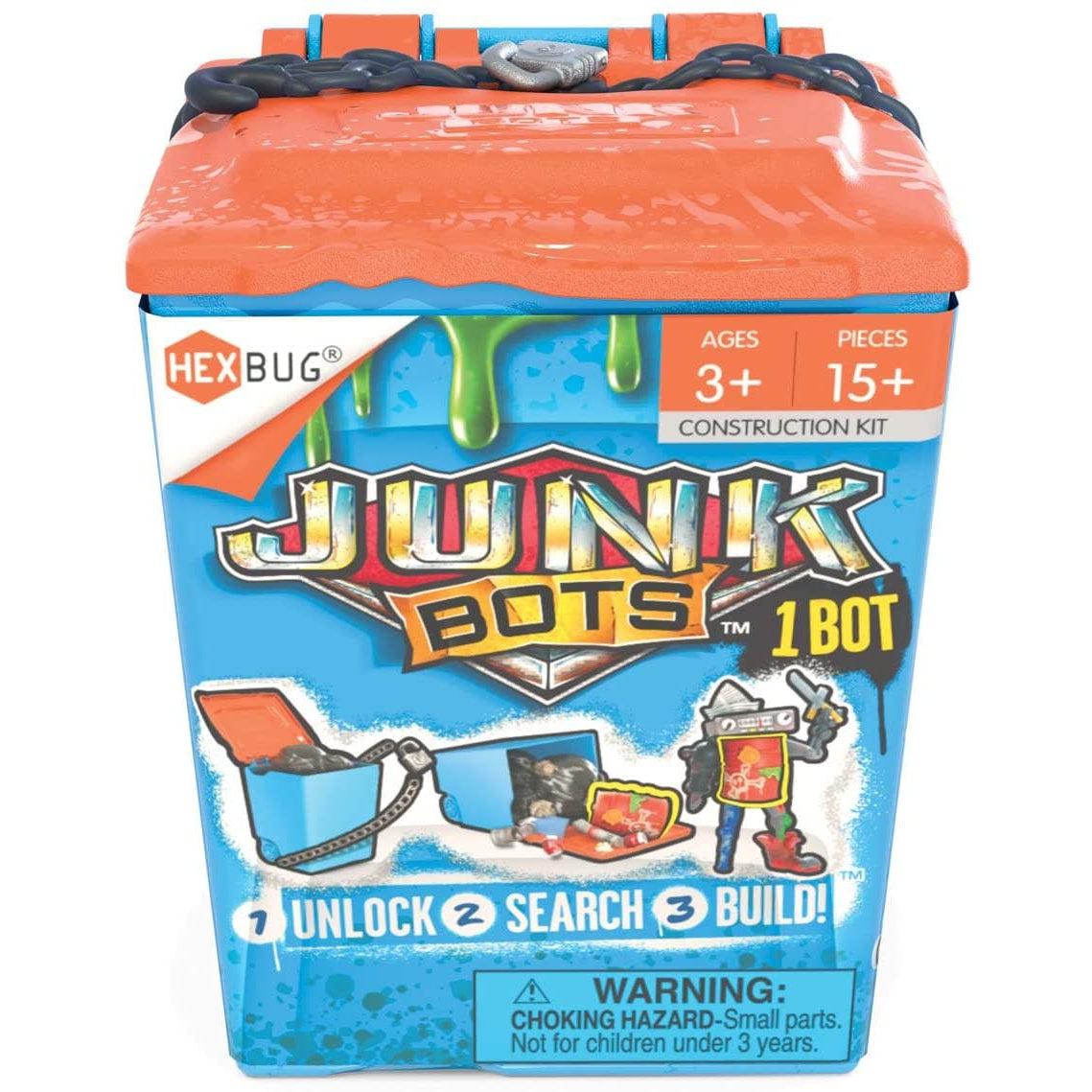 Spin Master-Hexbug Junkbots Trash Bin Assorted Styles-430-6841-Legacy Toys