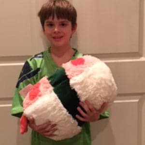 Squishable-Comfort Food - 15" Shrimp Sushi-SQU-102901-Legacy Toys