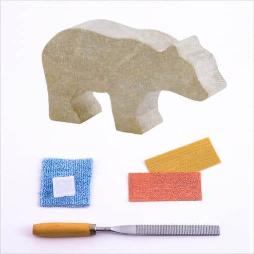 Studiostone Creative-Soapstone Carving Kit Bear-BEUK-Legacy Toys
