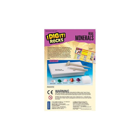 Thames & Kosmos-I Dig It! Rocks - Real Minerals Excavation Kit-630447-Legacy Toys