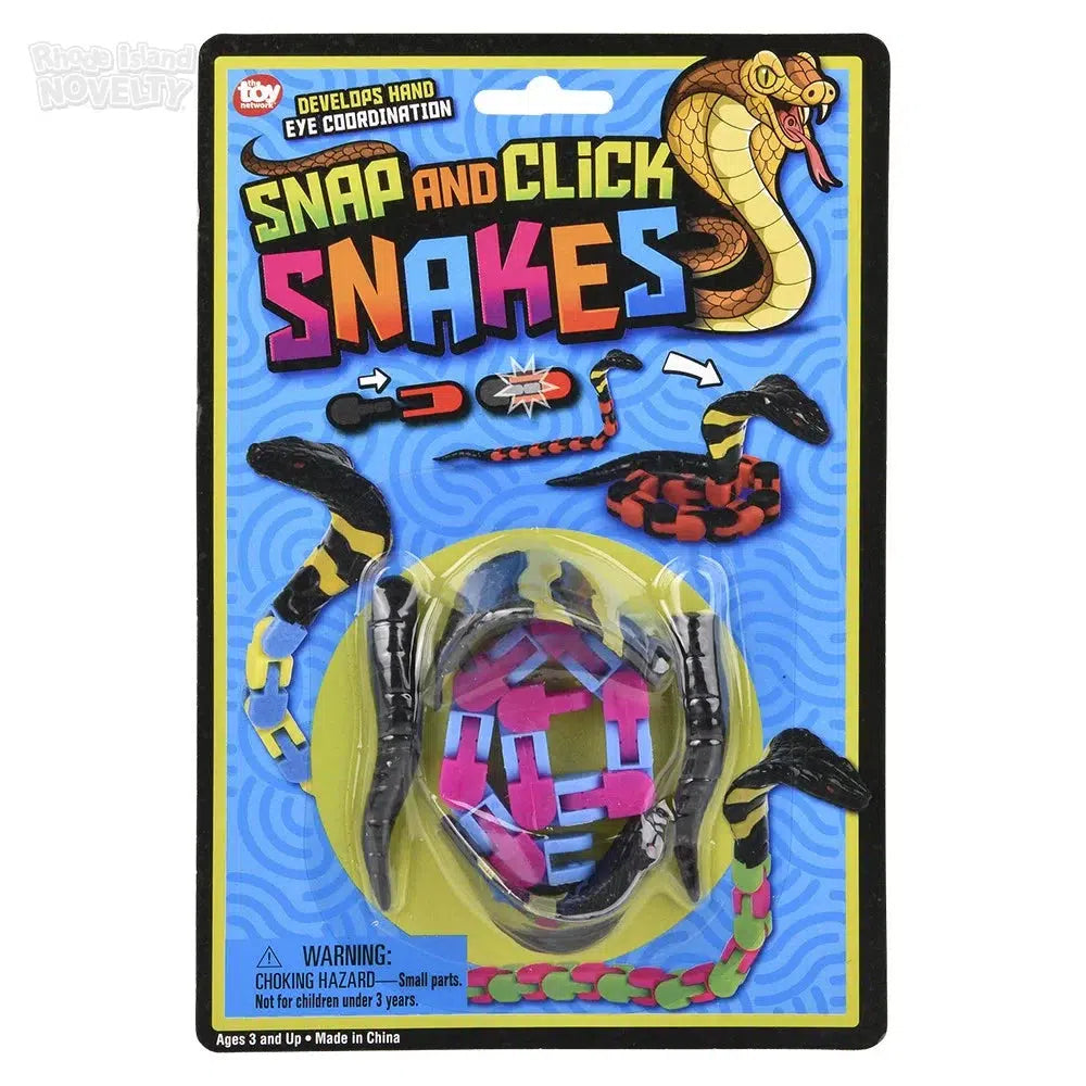 The Toy Network-12" Snap & Click Snake Assorted Colors-PA-SNCSN-Single-Legacy Toys