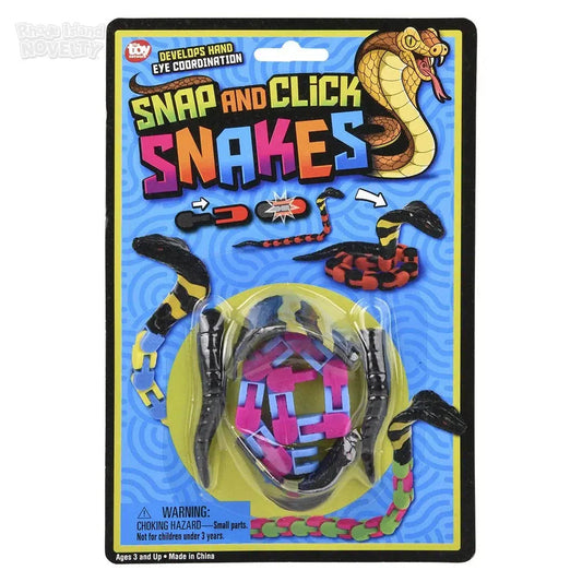 The Toy Network-12" Snap & Click Snake Assorted Colors-PA-SNCSN-Single-Legacy Toys