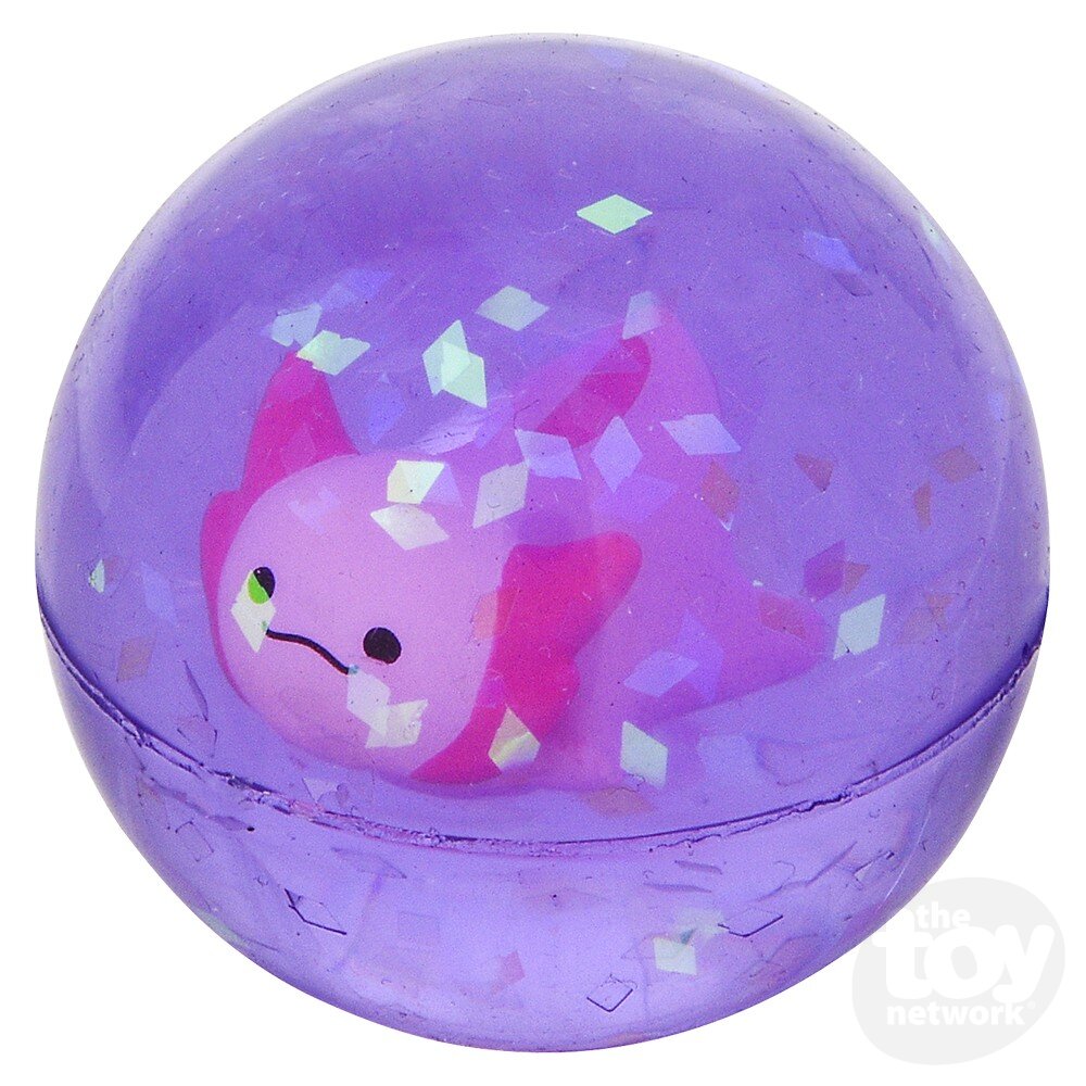 The Toy Network-1.75" Axolotl Hi-Bounce Ball-BA-AXOL2-Legacy Toys