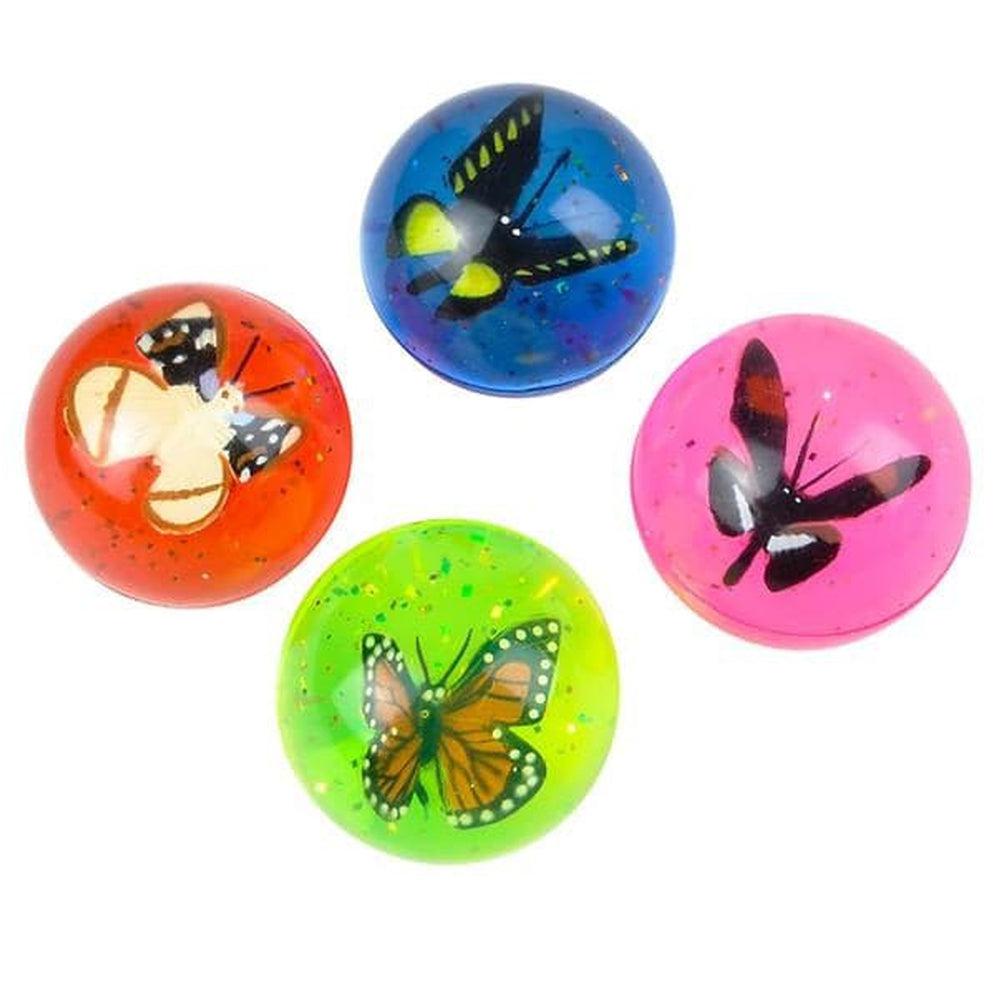The Toy Network-1.75" Butterfly Hi Bounce Ball--Legacy Toys