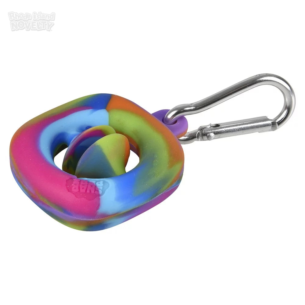 The Toy Network-1.75" Mini Snapperz Fidget Toy Keychain Rainbow-TY-SNMRB-Legacy Toys