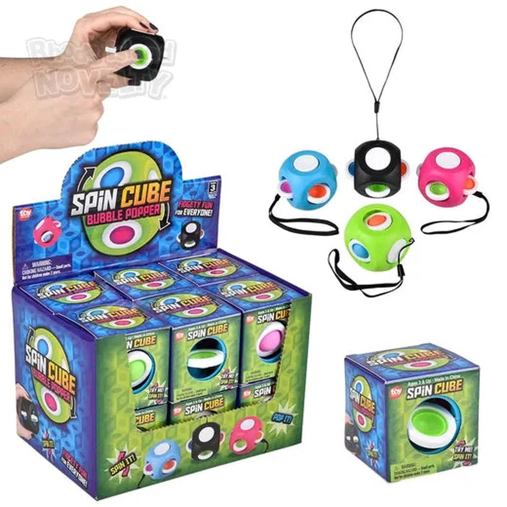 The Toy Network-2" Spinning Cube Fidget--Legacy Toys