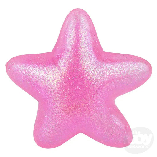 The Toy Network-3" Squish Sticky Glitter Star--Legacy Toys