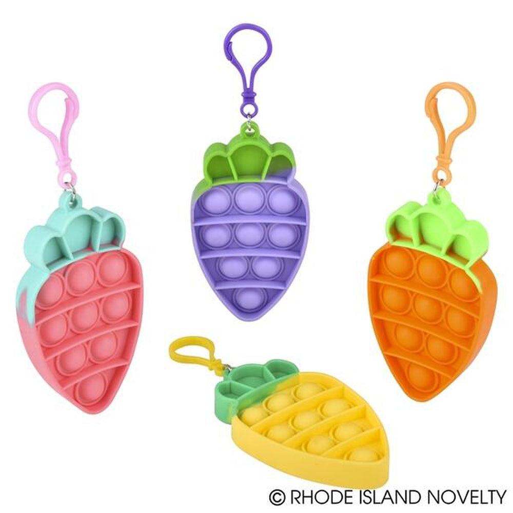 The Toy Network-4" Easter Bubble Popper Clip on Assorted Styles-ZE-BPCCA-Carrot-Legacy Toys