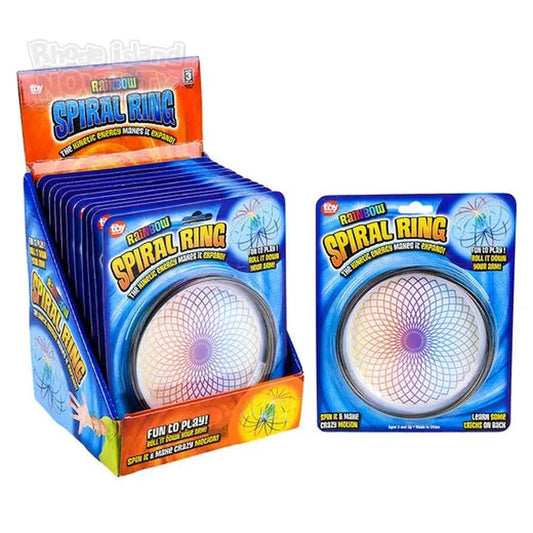 The Toy Network-6" Rainbow Spiral Ring--Legacy Toys