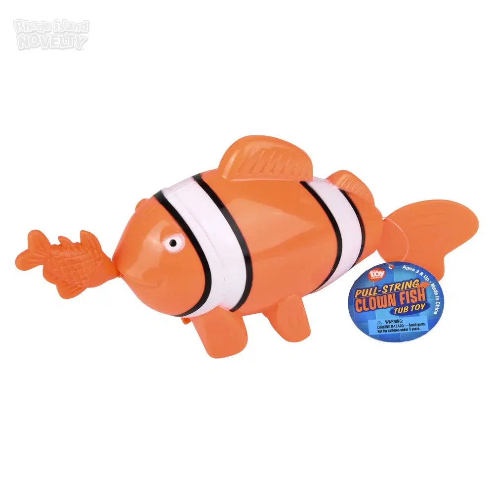 The Toy Network-7" Pull-String Clownfish Bath Toy--Legacy Toys