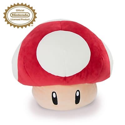 TOMY-Club Mocchi Mocchi - Nintendo Mushroom Mega Plush Stuffed Toy-T12955B1-Legacy Toys