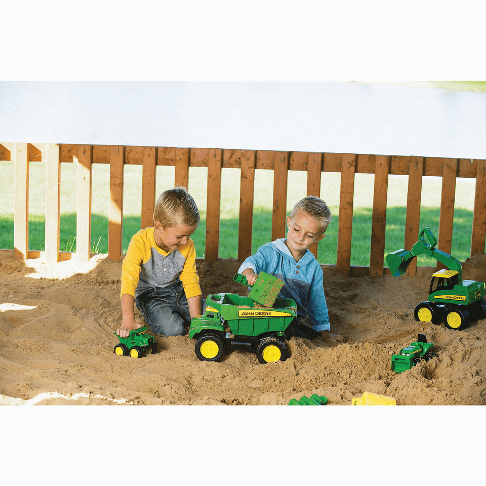 TOMY-John Deere Big Scoop With Sand Tools-46510V2-Legacy Toys