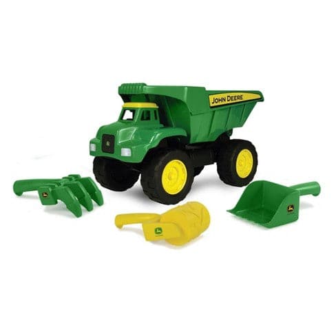 TOMY-John Deere Big Scoop With Sand Tools-46510V2-Legacy Toys