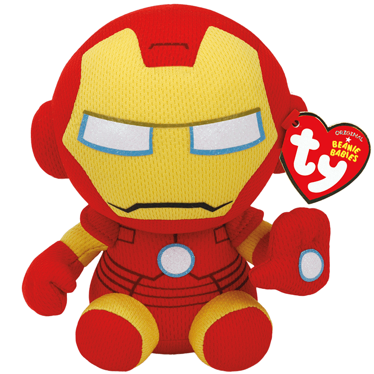 TY-Beanie Babies - Iron Man - Small 8"-41190-Legacy Toys