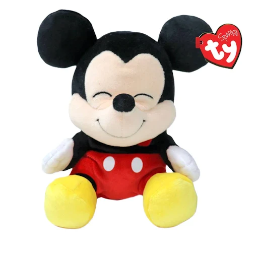 TY-Beanie Babies - Mickey Mouse - Soft Small 8"-44009-Legacy Toys