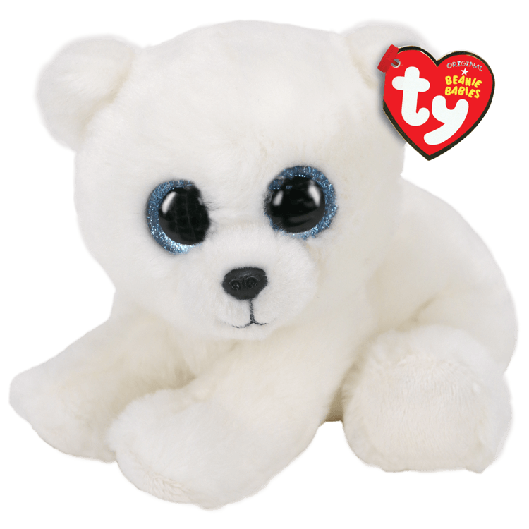 TY-Beanie Baby - Ari White Polar Bear - 8" Small-40173-Legacy Toys