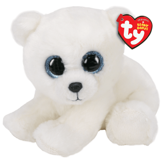 TY-Beanie Baby - Ari White Polar Bear - 8" Small-40173-Legacy Toys