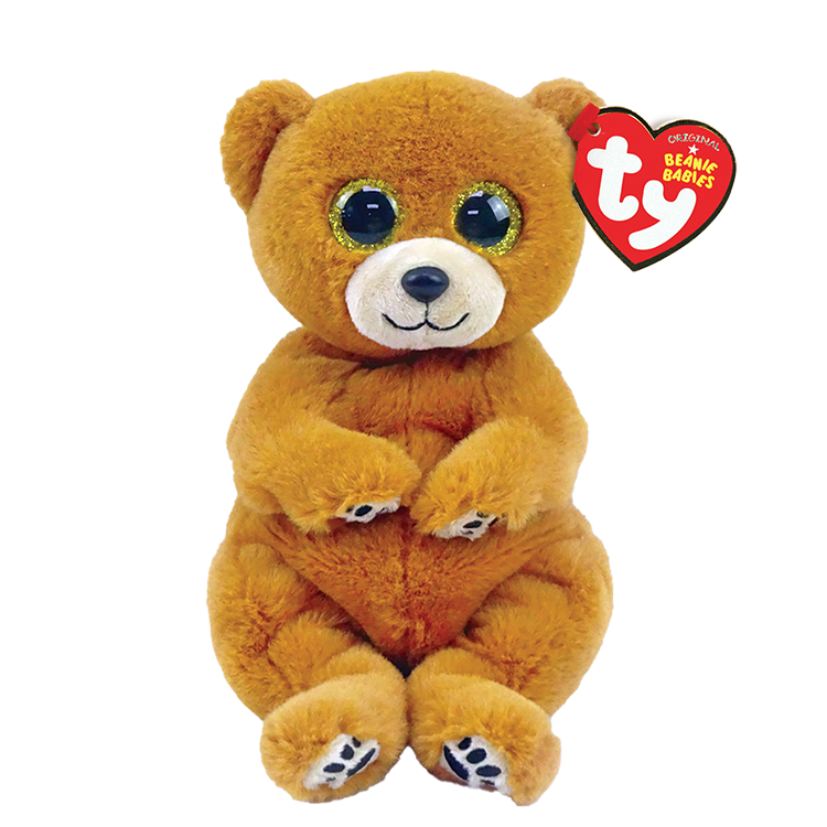 TY-Beanie Bellie - Duncan the Brown Bear - 13" Medium-43206-Legacy Toys
