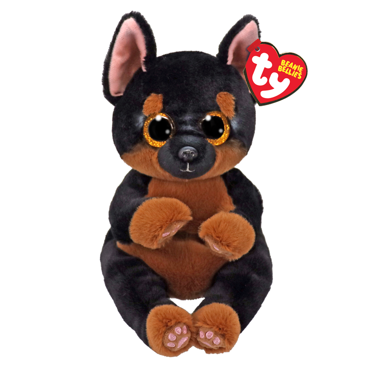 TY-Beanie Bellie - Fritz the Black and Tan Dog - 8