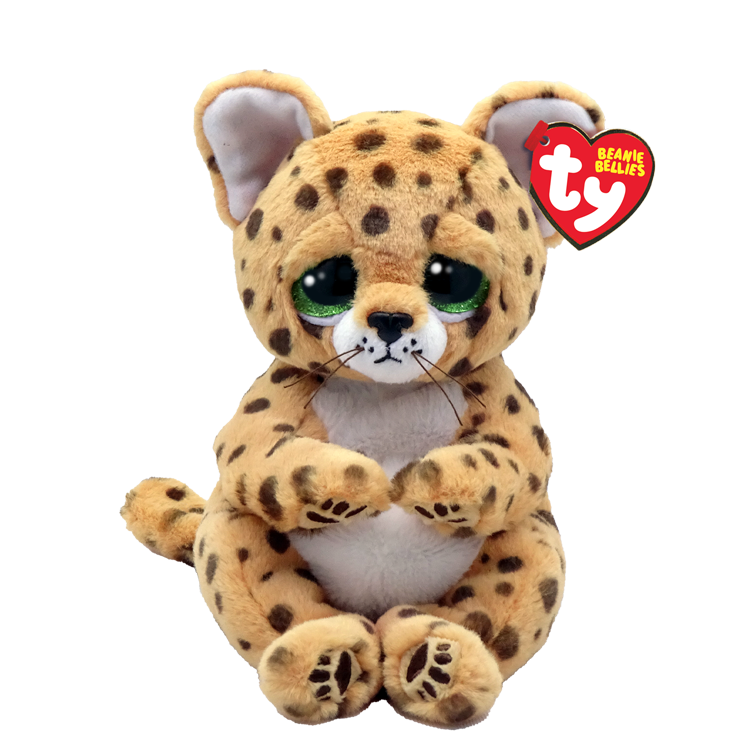 TY-Beanie Bellie - Lloyd the Leopard - 13" Medium-43201-Legacy Toys