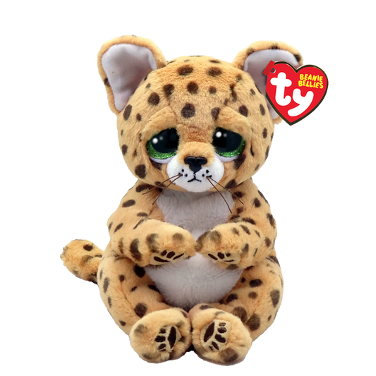 TY-Beanie Bellie - Lloyd the Leopard - 8"-41282-Legacy Toys