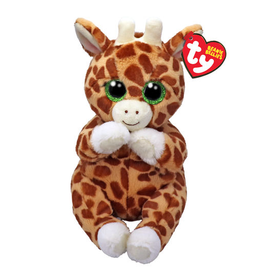 TY-Beanie Bellie - Tippi Spotted Giraffe - Small 8"-41504-Legacy Toys