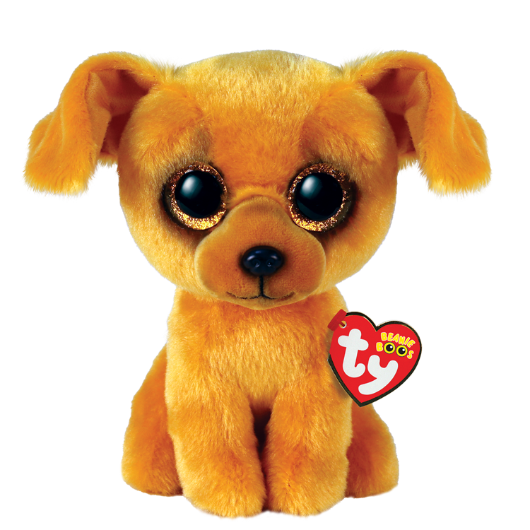 TY-Beanie Boo - ZuZu Tan Dog - 6" Small-36393-Legacy Toys