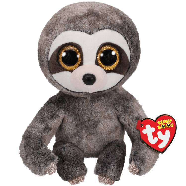 TY-Beanie Boo's - Dangler the Sloth-36417-Medium 13"-Legacy Toys