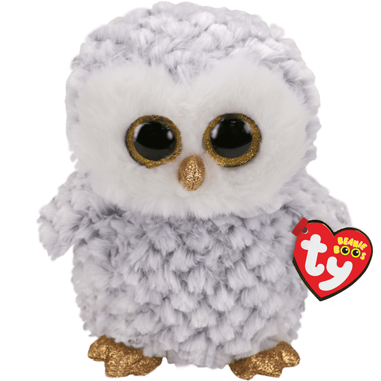 TY-Beanie Boo's - Owlette the Owl-37086-Medium 13"-Legacy Toys