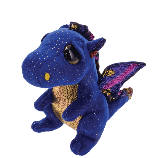 TY-Beanie Boo's - Saffire the Dragon-36879-Small 6"-Legacy Toys