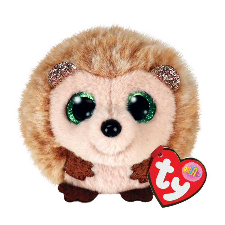 TY-Beanie Puffies 4" Ball-42500-Hazel - Hedgehog-Legacy Toys
