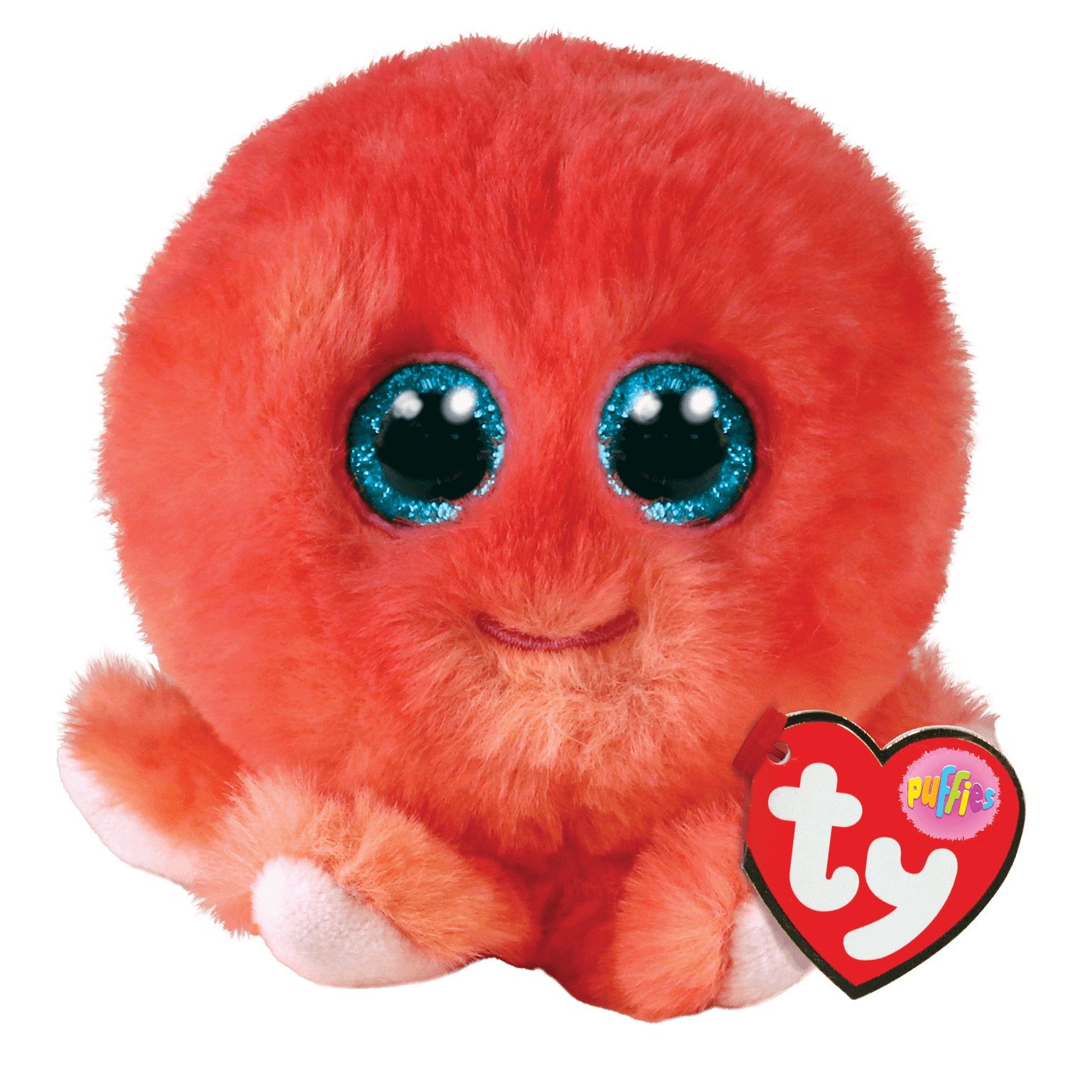 TY-Beanie Puffies 4" Ball-42527-Sheldon - Octopus-Legacy Toys