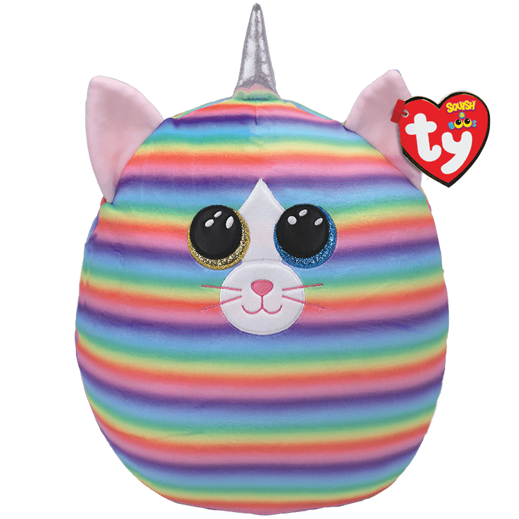 TY-Squish A Boo - Heather - Cat with Horn-39289-10" Small-Legacy Toys