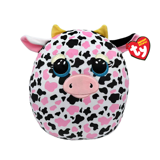 TY-Squish A Boo - Milkshake the Cow-39264-14" Large-Legacy Toys