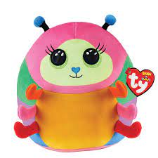 TY-Squish A Boo - Nessa the Caterpillar-39237-10" Small-Legacy Toys