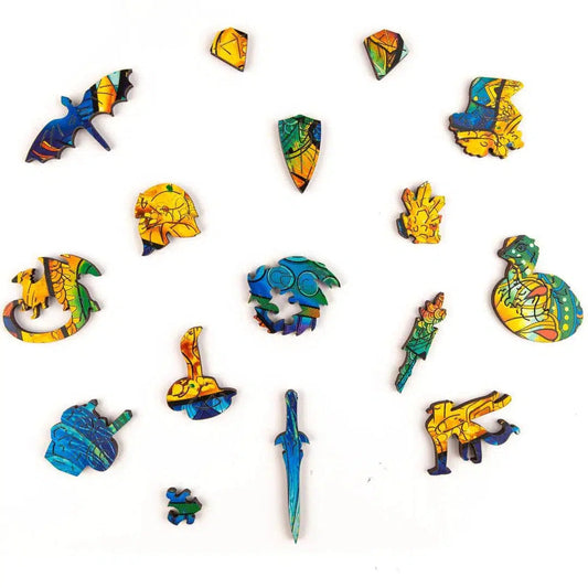 Unidragon-Guarding Dragon Wooden Puzzle--Legacy Toys