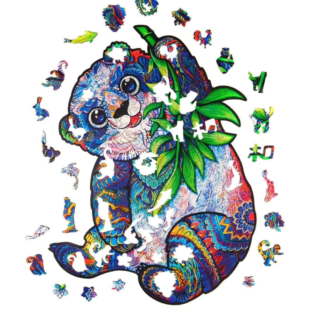 Unidragon-Serious Panda Wooden Puzzle--Legacy Toys