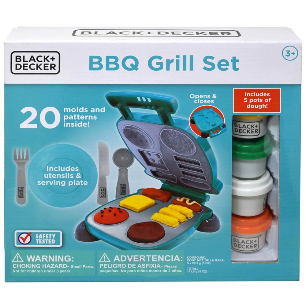 United Party-Black & Decker BBQ Dough Play Set in Box-BD20275U-Legacy Toys