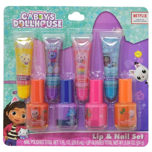 United Party-Gabby's Dollhouse Lip & Nail Set-IU013HABZA-Legacy Toys