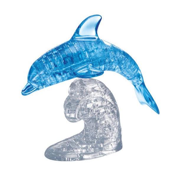 University Games-3D Crystal Puzzle Deluxe - Blue Dolphin-30963-Legacy Toys