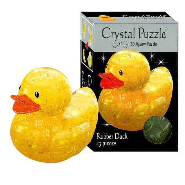 University Games-3D Crystal Puzzle - Rubber Duck-30977-Legacy Toys