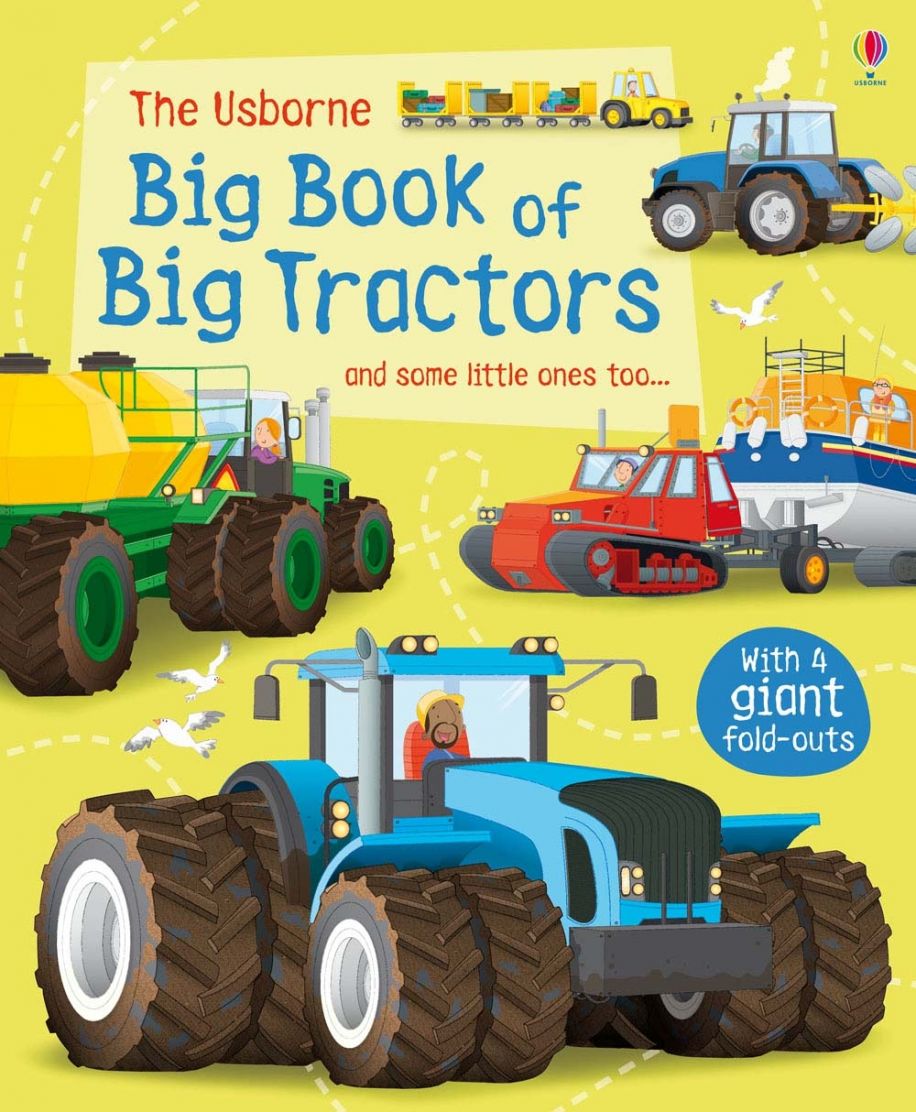 Usborne Books-Big Book of Big Tractors-515522-Legacy Toys