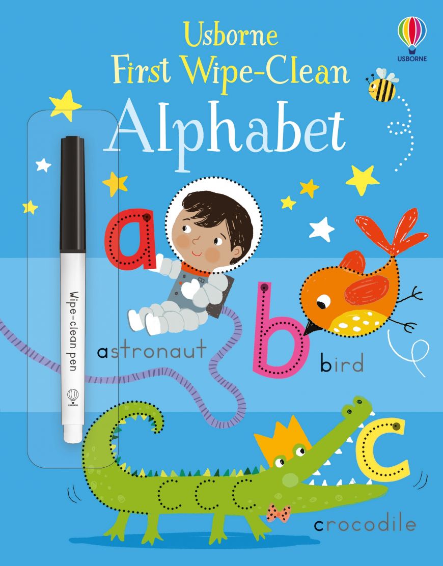 Usborne Books-First Wipe-Clean Alphabet-551636-Legacy Toys