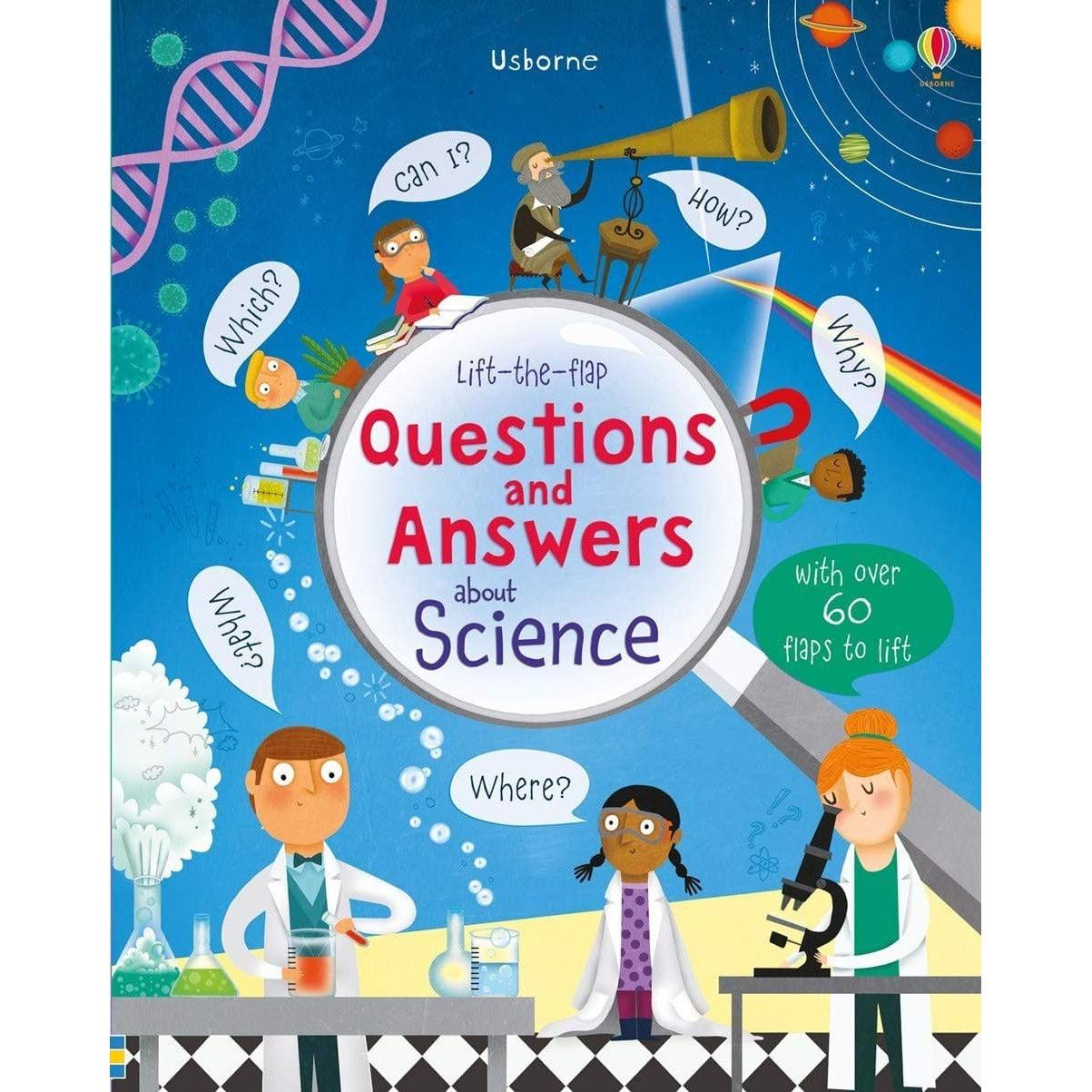 Usborne Books-Lift the Flap Questions and Answers about Science-539405-Legacy Toys