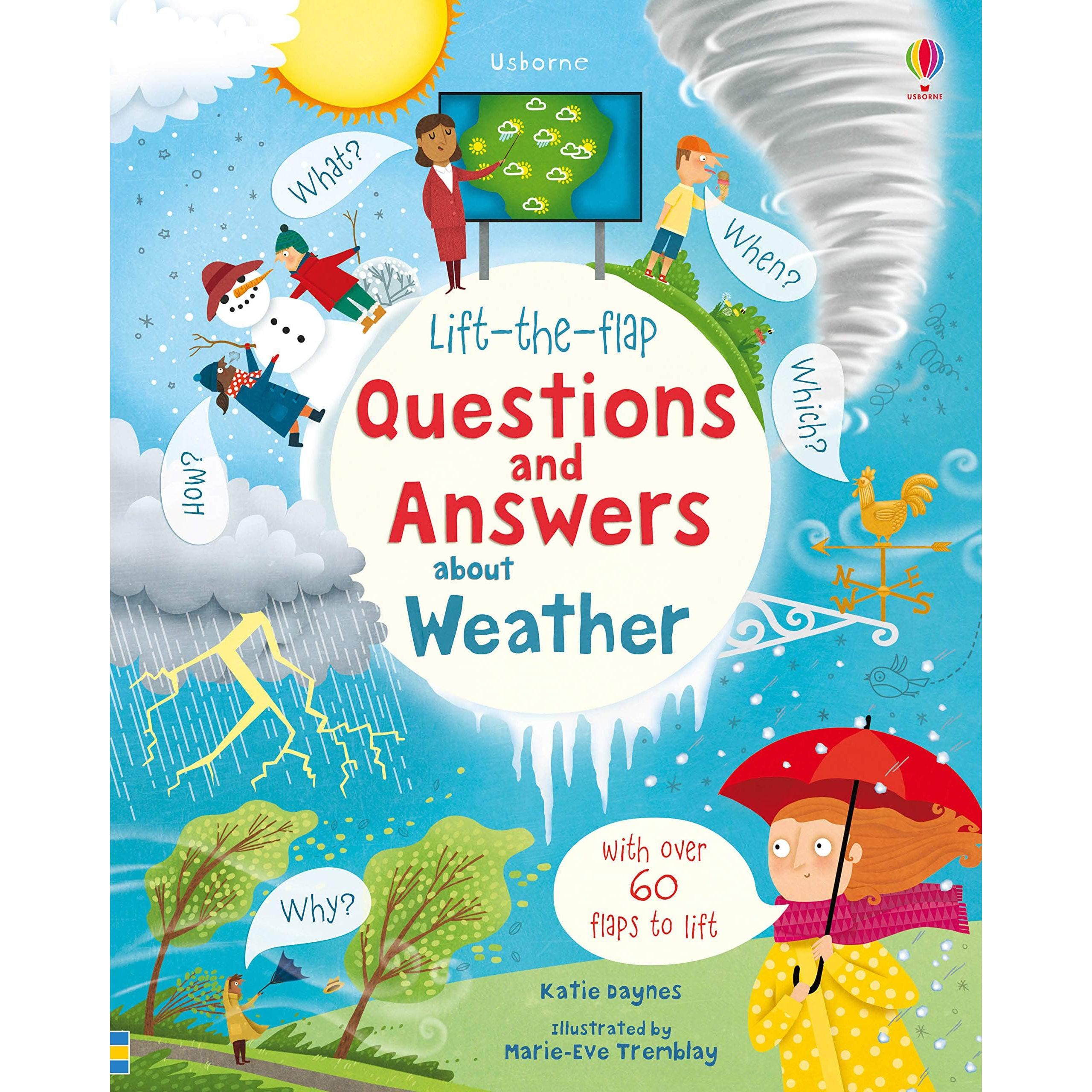 Usborne Books-Lift the Flap Questions and Answers Weather-545048-Legacy Toys