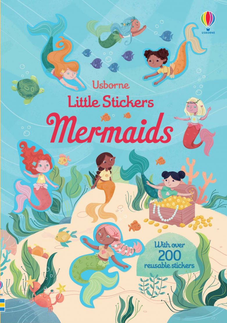 Usborne Books-Little First Stickers Mermaids-548667-Legacy Toys