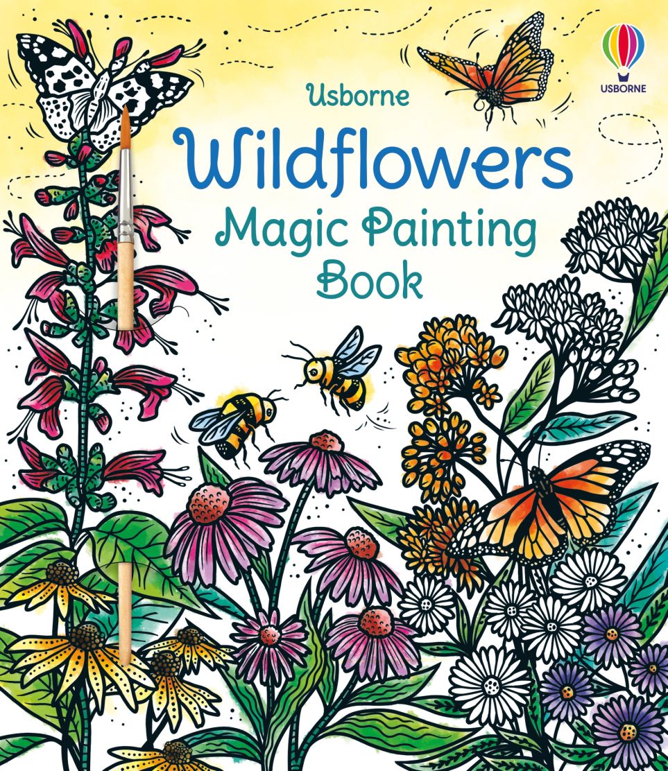 Usborne Books-Wildflowers Magic Painting Book-556723-Legacy Toys