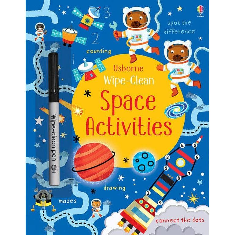 Usborne Books-Wipe Clean Space Activities-541132-Legacy Toys