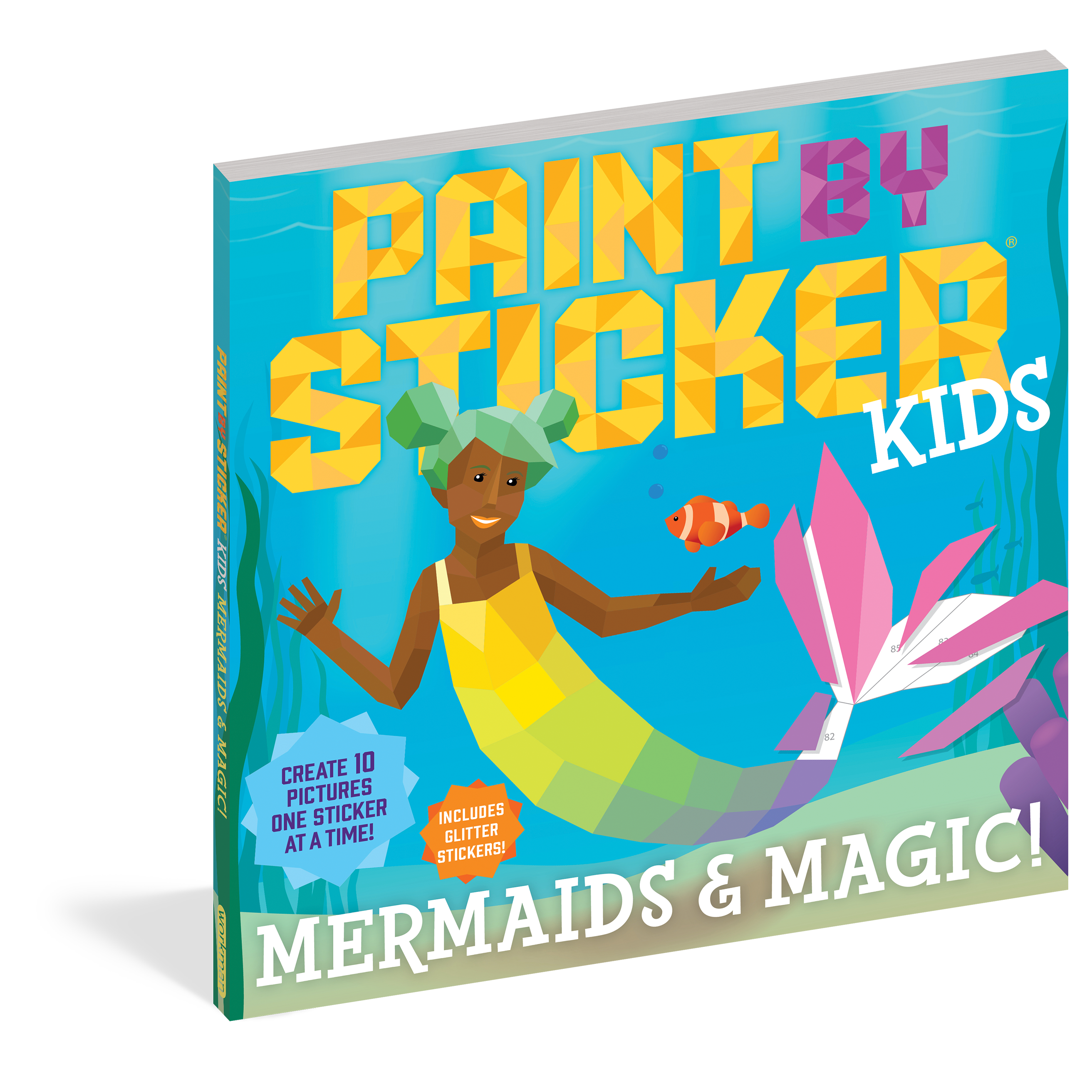 Workman Publishing-Paint By Sticker: Mermaids & Magic-101043-Legacy Toys